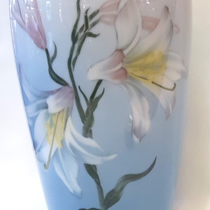 Vaso royal copenhagen , porcellana dipinta a mano