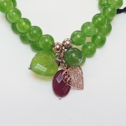 Bracciale elasticizzato Giada verde