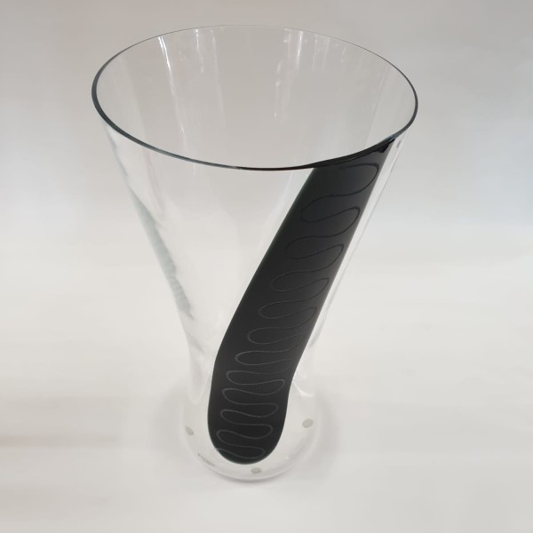 Kosta Boda Vaso Loop Nero