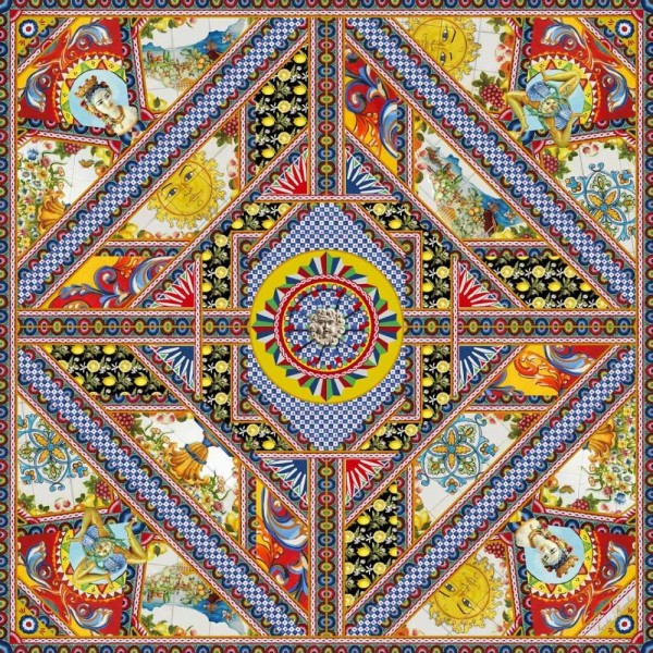 Foulard seta Santa rosalia