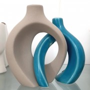 Vaso Intreccio Tokio Blu Tortora