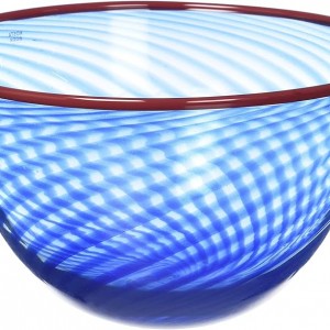 Kosta Boda Red Rim Bowl
